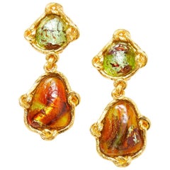 Yves Saint Laurent Rive Gauche Baroque Drop Earrings