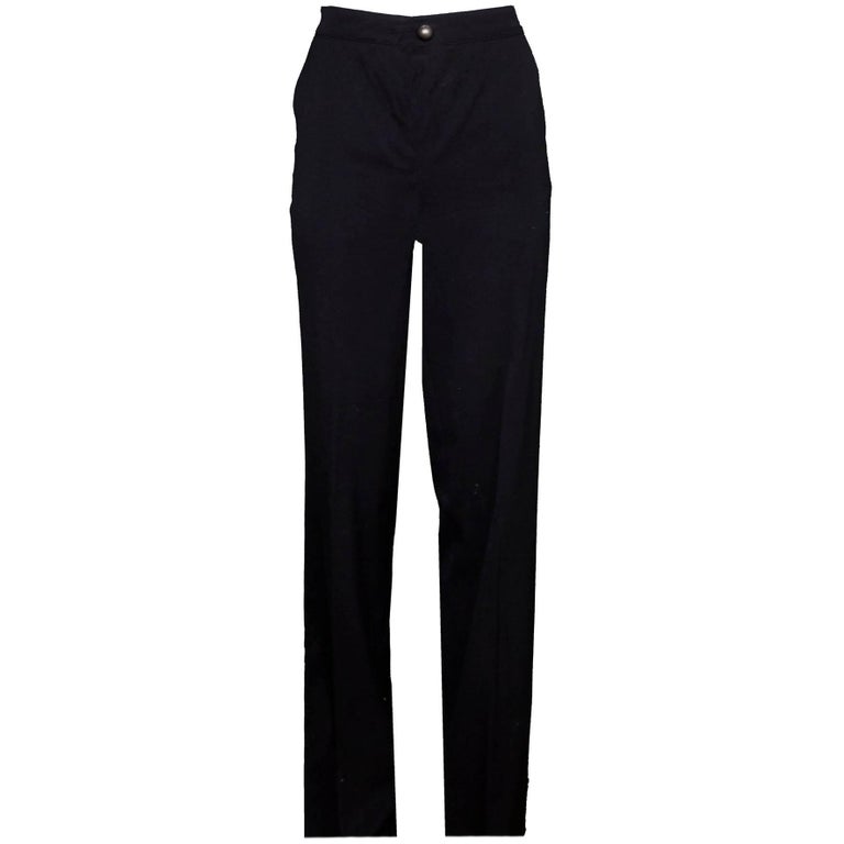 Fendi Women Ivory Wool Blend Pant main image 1