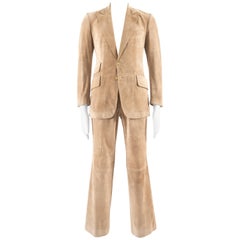 Gucci Men's suede two piece suit 