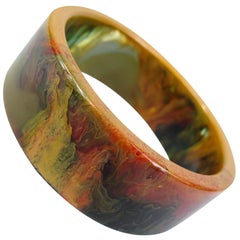 Rare "End Of Day" 1930's Bakelite Bangle Bracelet