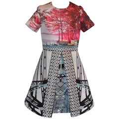 Mary Katrantzou Resort 2014 Harbor Bridges Dress 12 UK