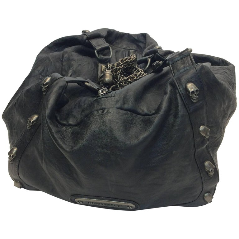 Thomas Wylde Leather Skull Hobo Bag For Sale at 1stDibs | thomas wylde ...