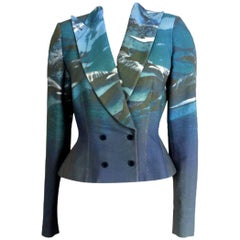 Alexander McQueen 1997 Runway Dolphin Print Jacket