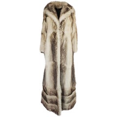 c1971-73 Donald Brooks Convertible Length Coyote Fur Coat