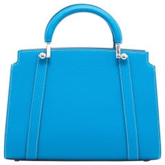 MOYNAT BB 'Ballerine' Bag in Blue Taurillon Leather