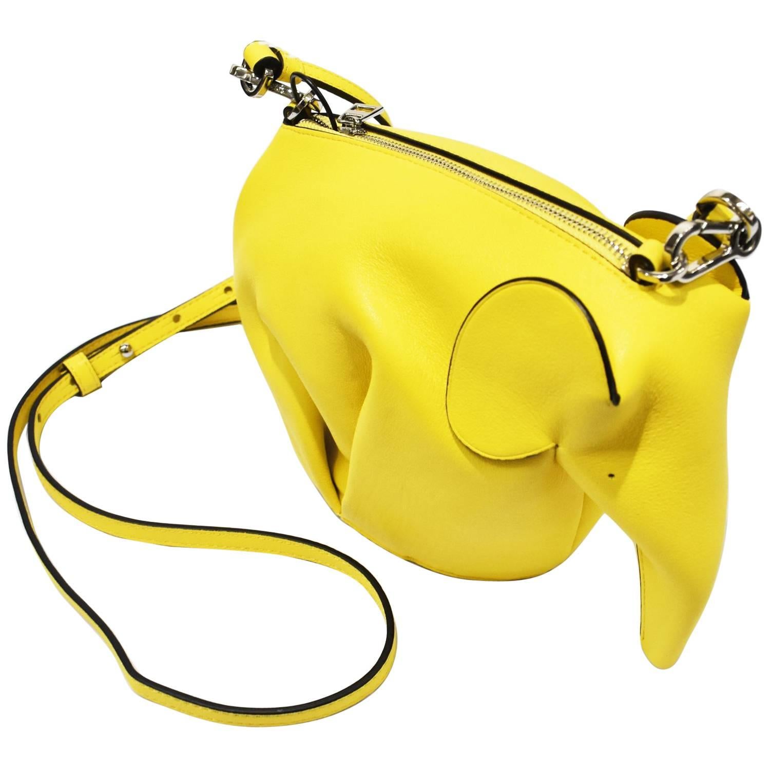 J.W. Anderson Bright Yellow Elephant Mini-Bag  For Sale