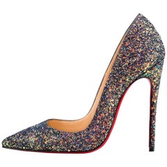 Christian Louboutin New Multi Glitter So Kate High Heels Pumps in Box