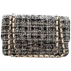 Chanel Tweed Double Flap Bag