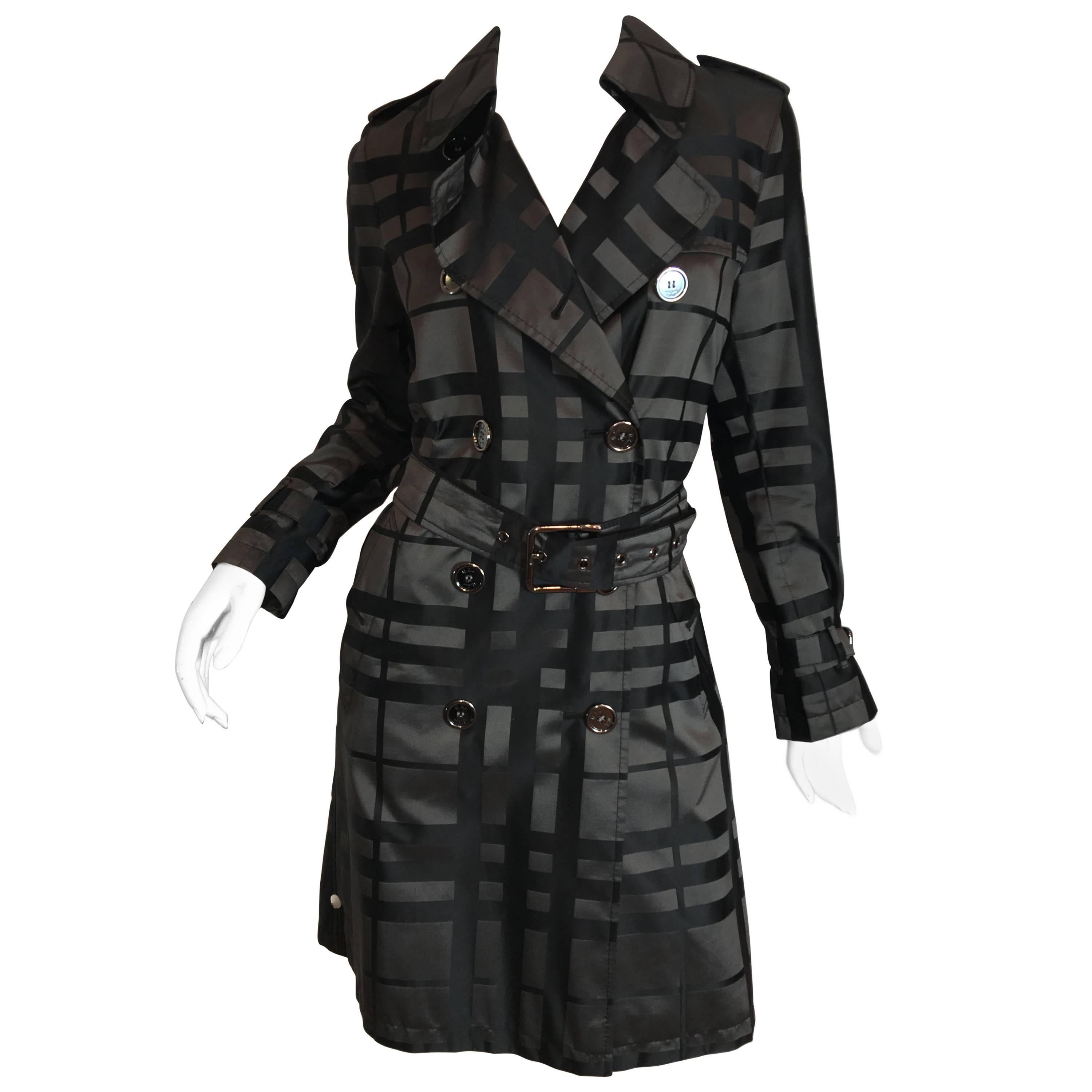 Burberry Plaid Trench Coat