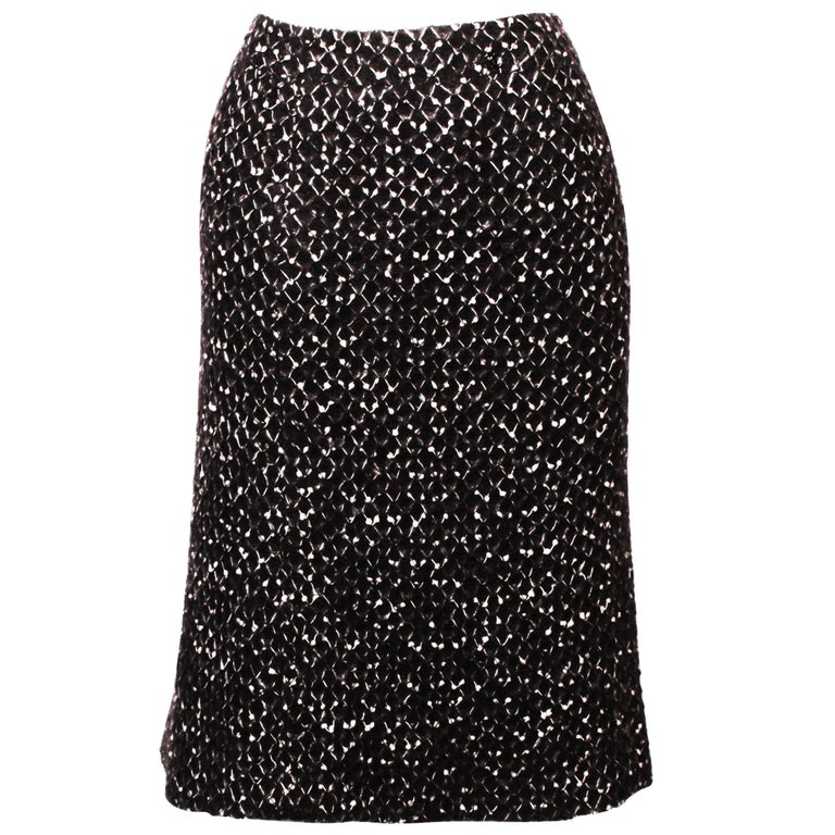 Chanel Knit Skirt For Sale at 1stDibs | chanel knitted skirts