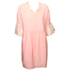 Valentino Pink Silk Georgette Dress