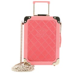 Chanel Trolley Minaudiere Plexiglass and Quilted Lambskin