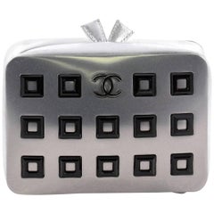 Chanel CC Box Minaudiere Embellished Metal with Leather
