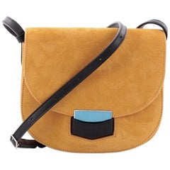 Celine Trotteur Crossbody Bag Suede Small 