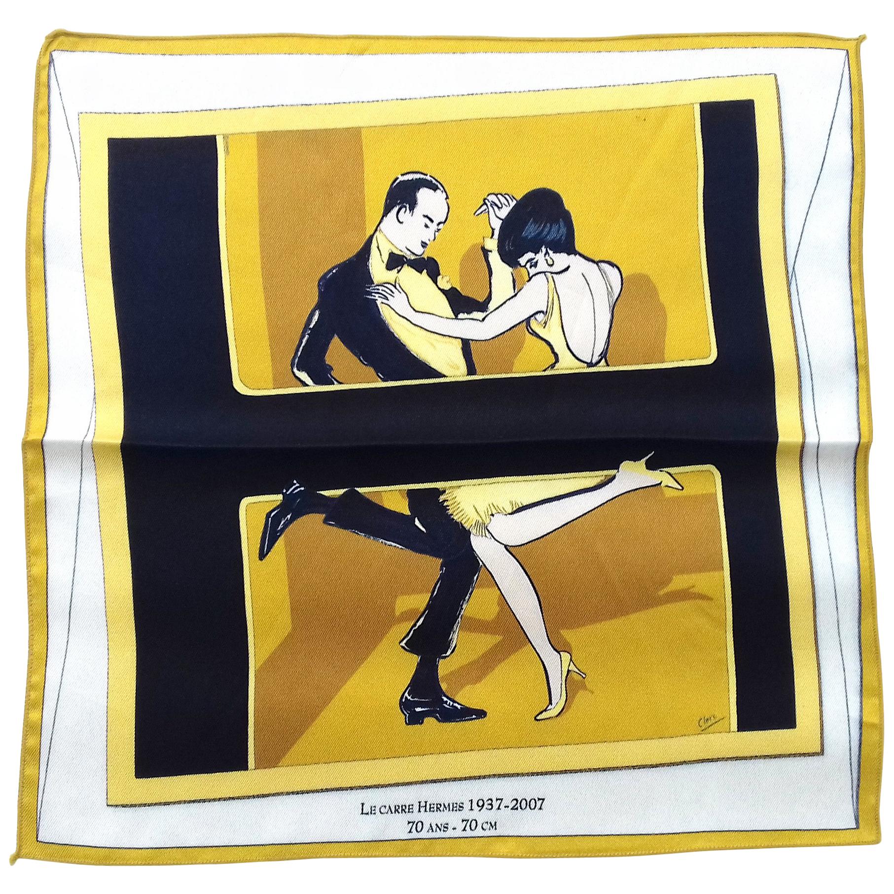 Hermès Swinging Saint Germain Scarf Pocket Square Special Edition 28 cm 1B