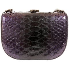 Chanel Purple Python Crossbody Bag