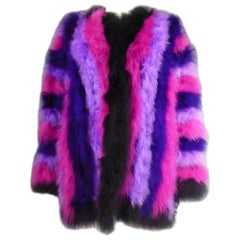 French Ostrich Feather Coat, Circa 1980