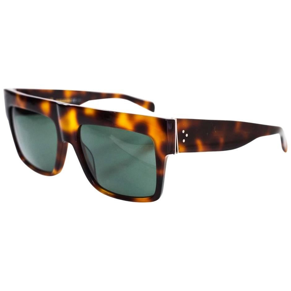 Celine Tortoise Polarized CL 41756 ZZ Top Sunglasses with Case