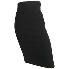 Ralph Lauren Collection Black Wool Pencil Skirt Size 2/4.