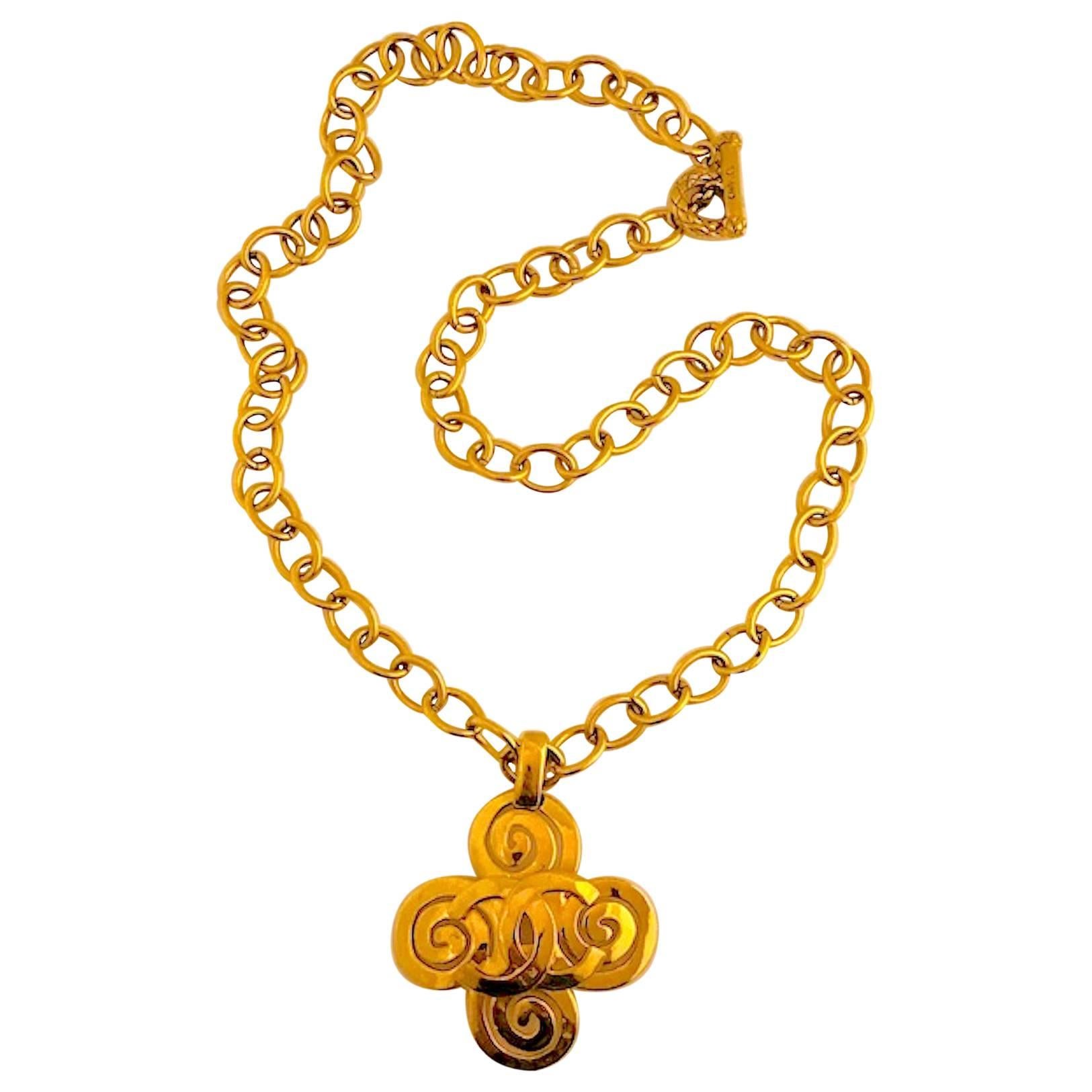 Chanel Large Pendant Necklace Spring 1995 Collection