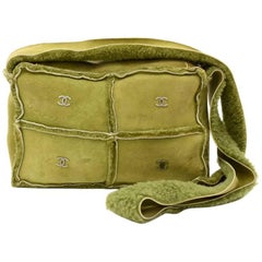 Chanel Green Mutton Leather Shoulder Bag 