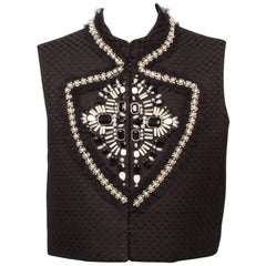 Givenchy Jewelled Black Vest