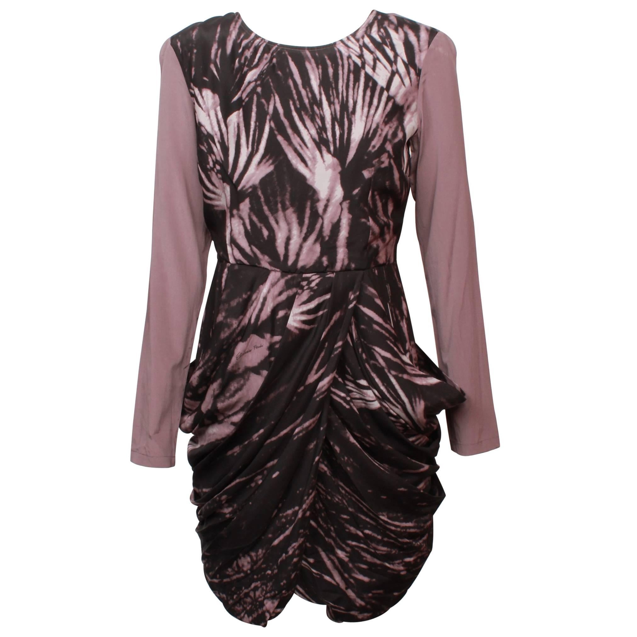 Givenchy Printed Draped Mini Dress For Sale