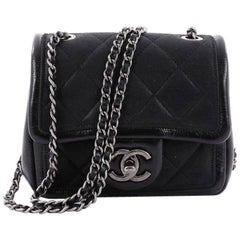 Chanel Graphic Flap Bag Quilted Calfskin Mini