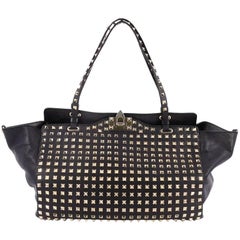 Valentino Rockstud Tote Full Studded Leather Medium