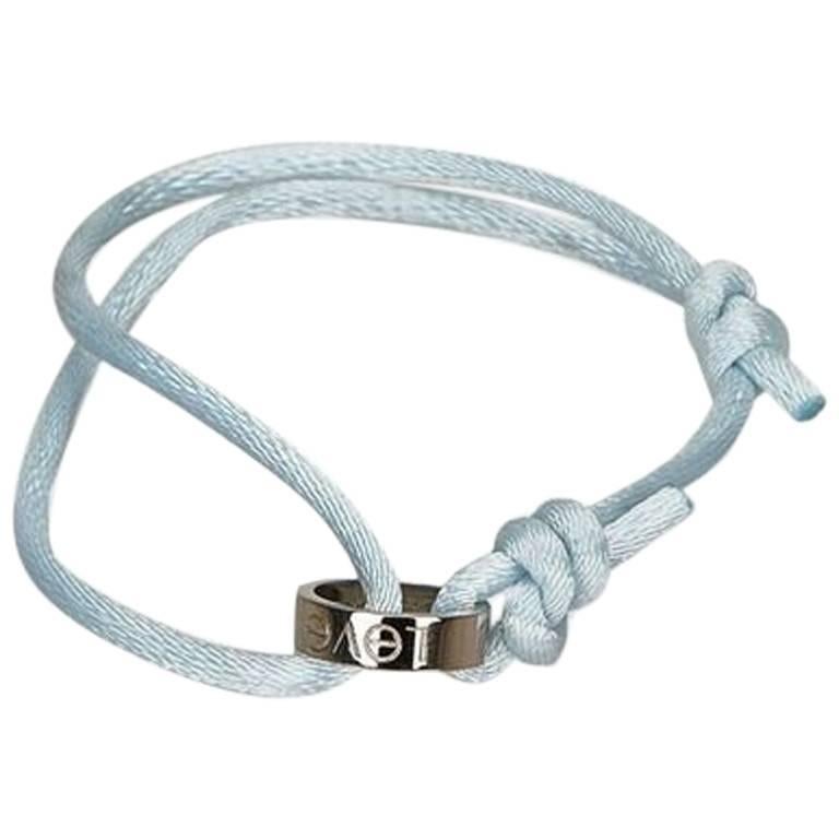 Cartier Blue Love Cord Bracelet For Sale at 1stDibs cartier love cord