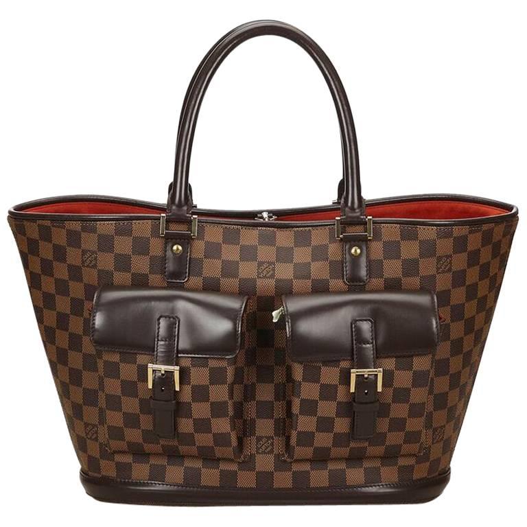 Louis Vuitton Brown Damier Ebene Manosque GM Bag For Sale at 1stDibs