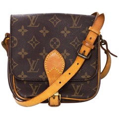 Louis Vuitton Vintage Monogram Cartouchiere PM Crossbody Bag