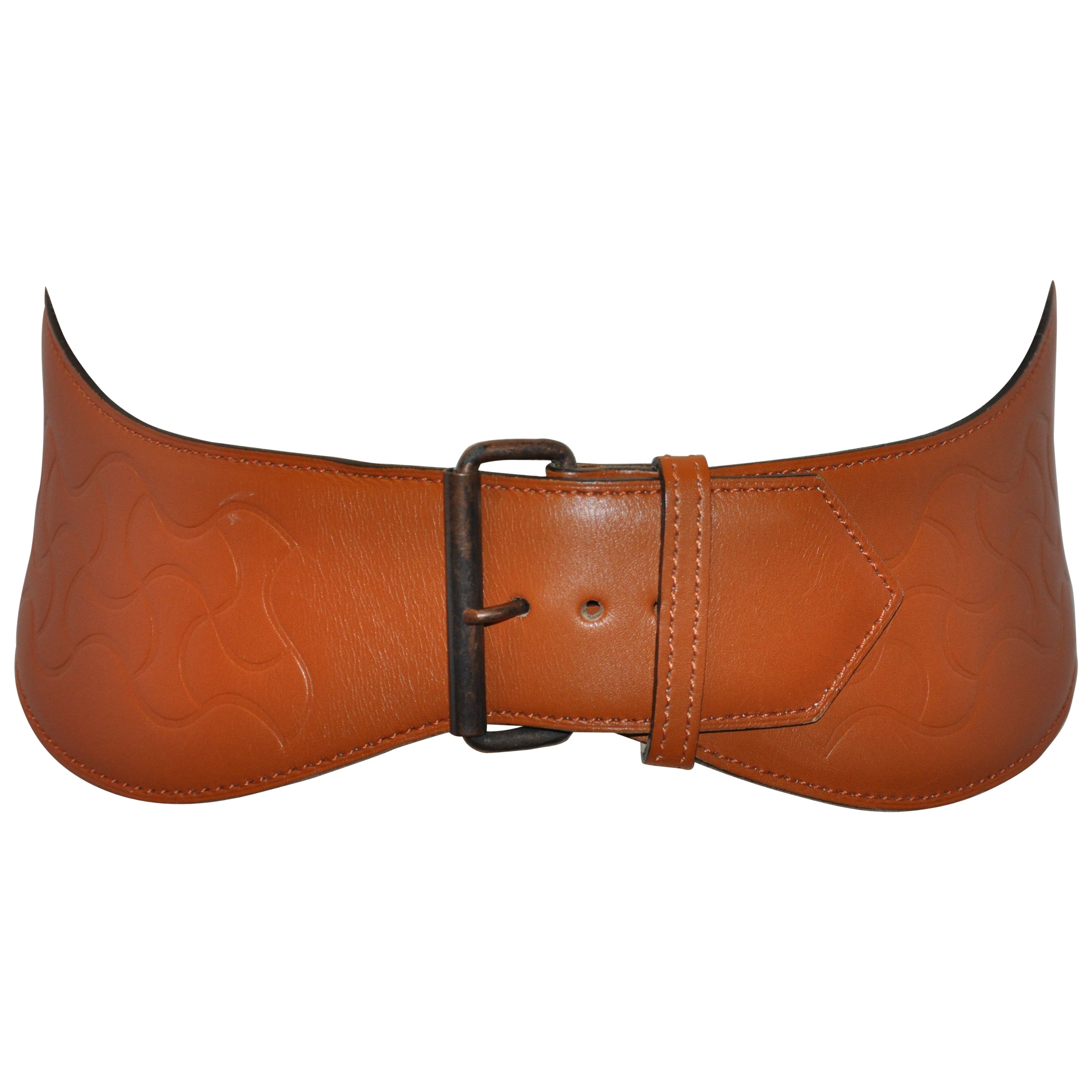 Alaia Leather Fringe Belt at 1stDibs