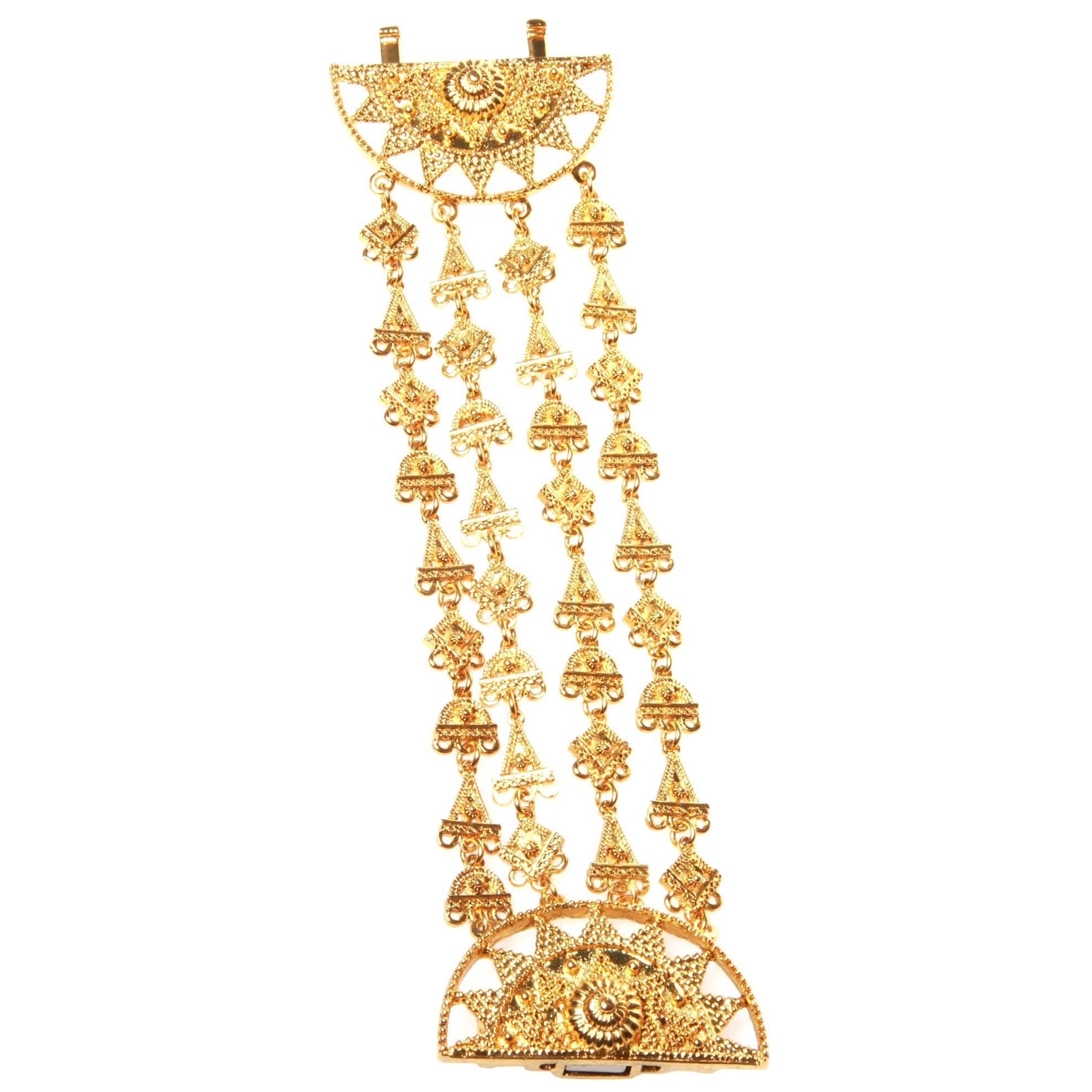 Oscar De La Renta Gold-tone Multi-Strand Bracelet
