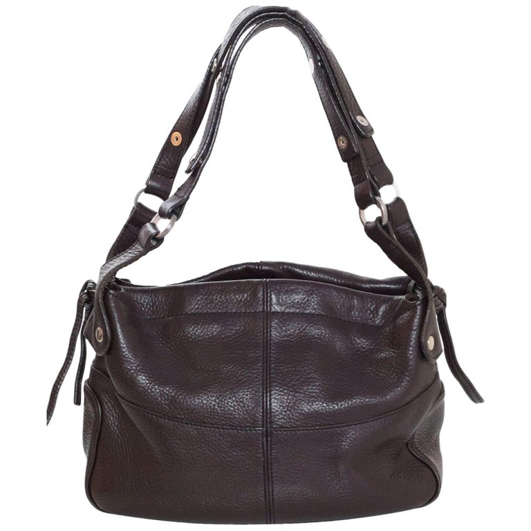 Hogan Brown Leather Shoulder Bag For Sale at 1stDibs
