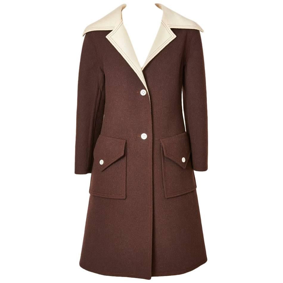Galanos Double Face Wool Coat