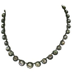 Antique Georgian Paste Riviere Necklace