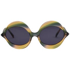 Vintage 1960s Pierre Cardin Iconic Kiss Sunglasses