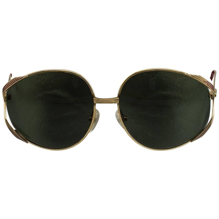 1980s Christian Dior Oversized Sunglasses  For Sale