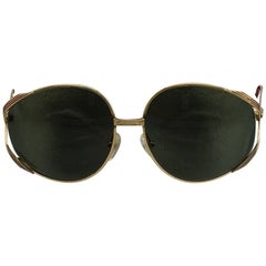 1980s Christian Dior Oversized Sunglasses 