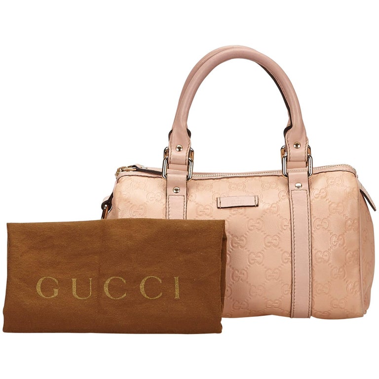 Gucci Pink Guccissima Leather Handbag For Sale at 1stdibs