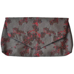 Dries Van Noten Blossom Jacquard Clutch 