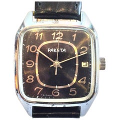 Vintage Mid Century Russian Watch by Paketa