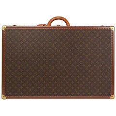 Louis Vuitton Brown Monogram Coated Canvas Vintage Alzer Trunk, 1980s