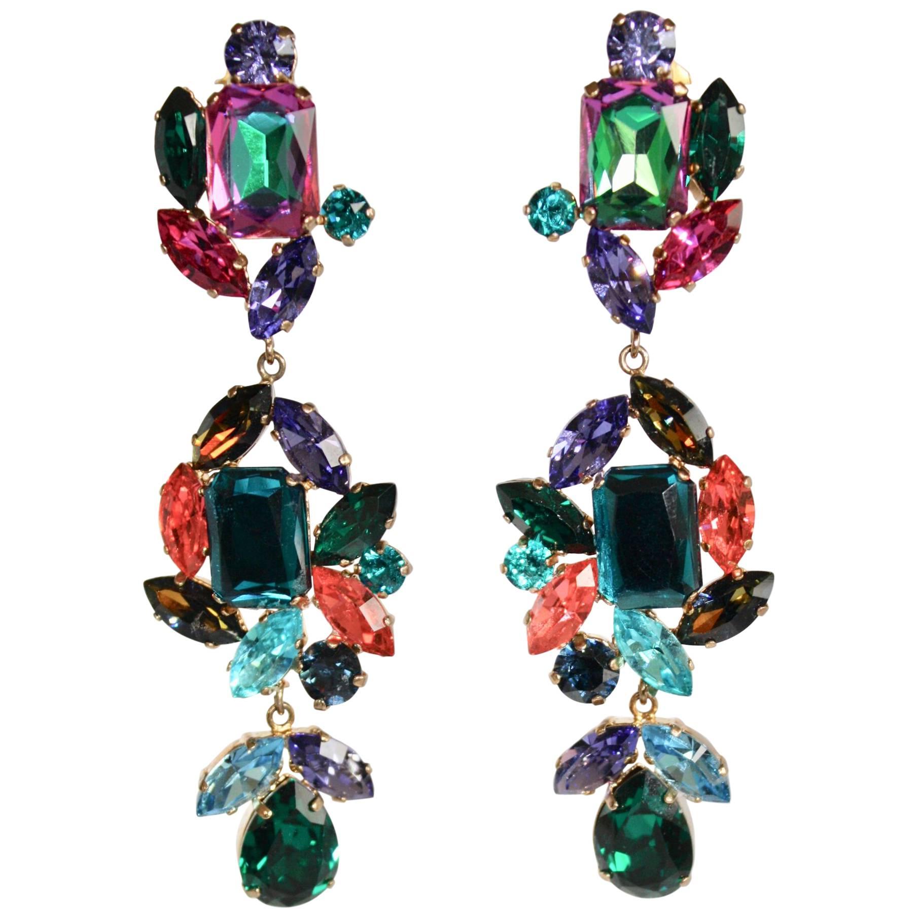 Philippe Ferrandis One of a Kind Multi-Color Drop Clips