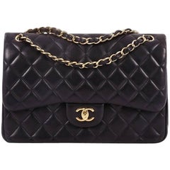 Chanel Classic Double Flap Bag Quilted Lambskin Jumbo