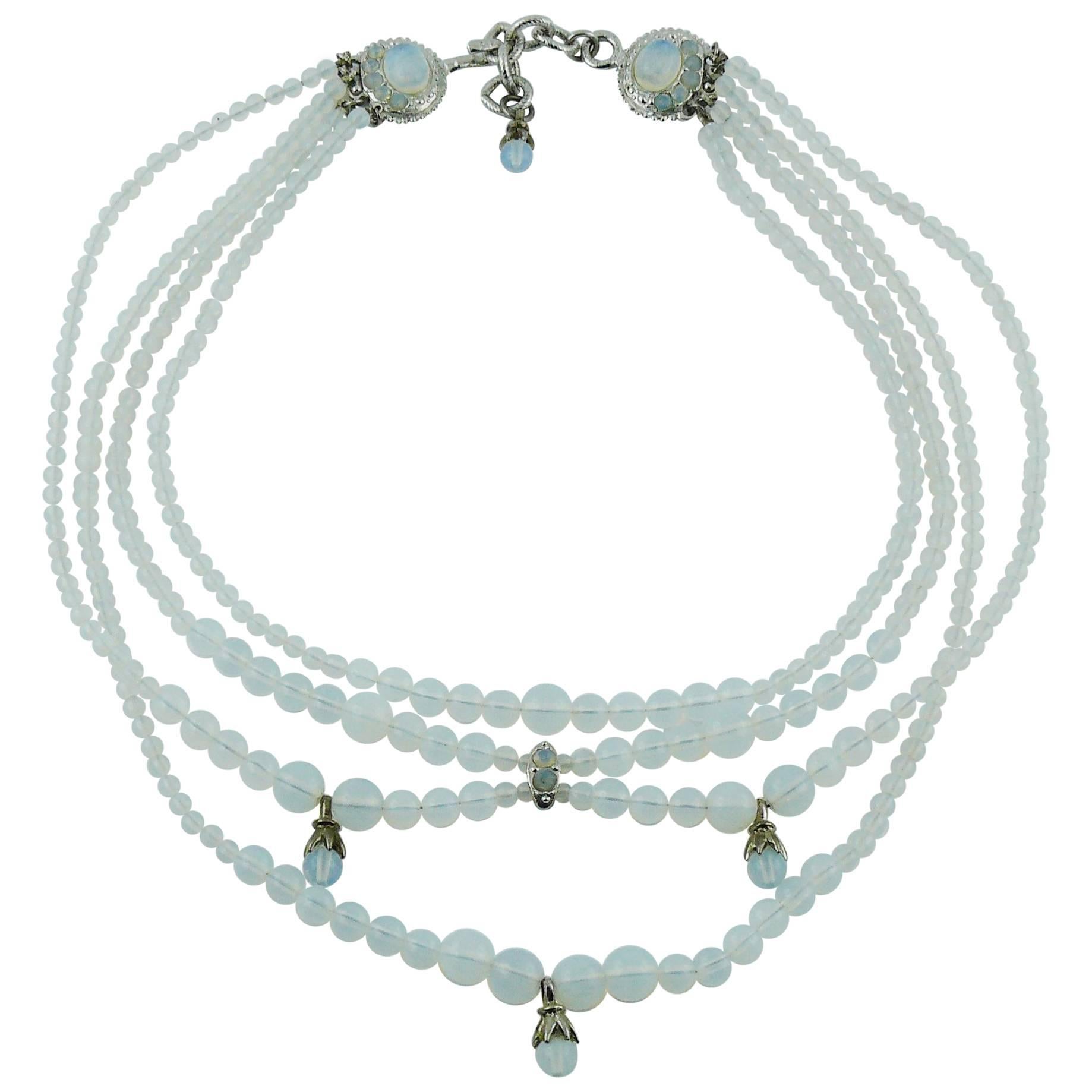 Christian Dior Opalescent Drapery Necklace