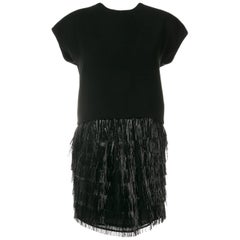 Balenciaga - Robe de cocktail à franges