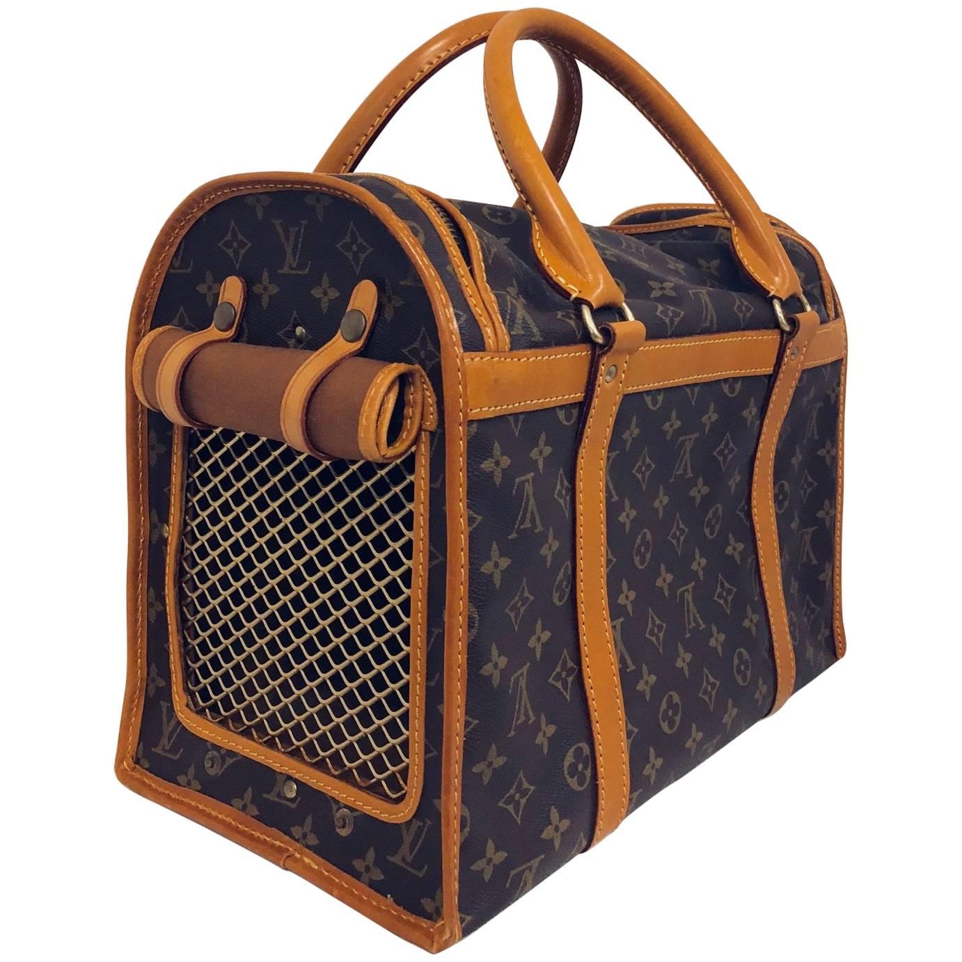 Louis Vuitton Vintage Sac Chien 40 Pet Carrier