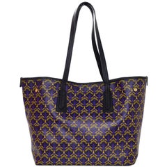 Liberty London Purple Marlborough Iphis-Print Tote Bag rt. $595